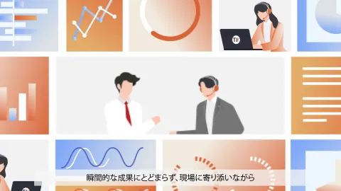 展示会・イベント用動画の動画制作サービスを説明するイメージ画像